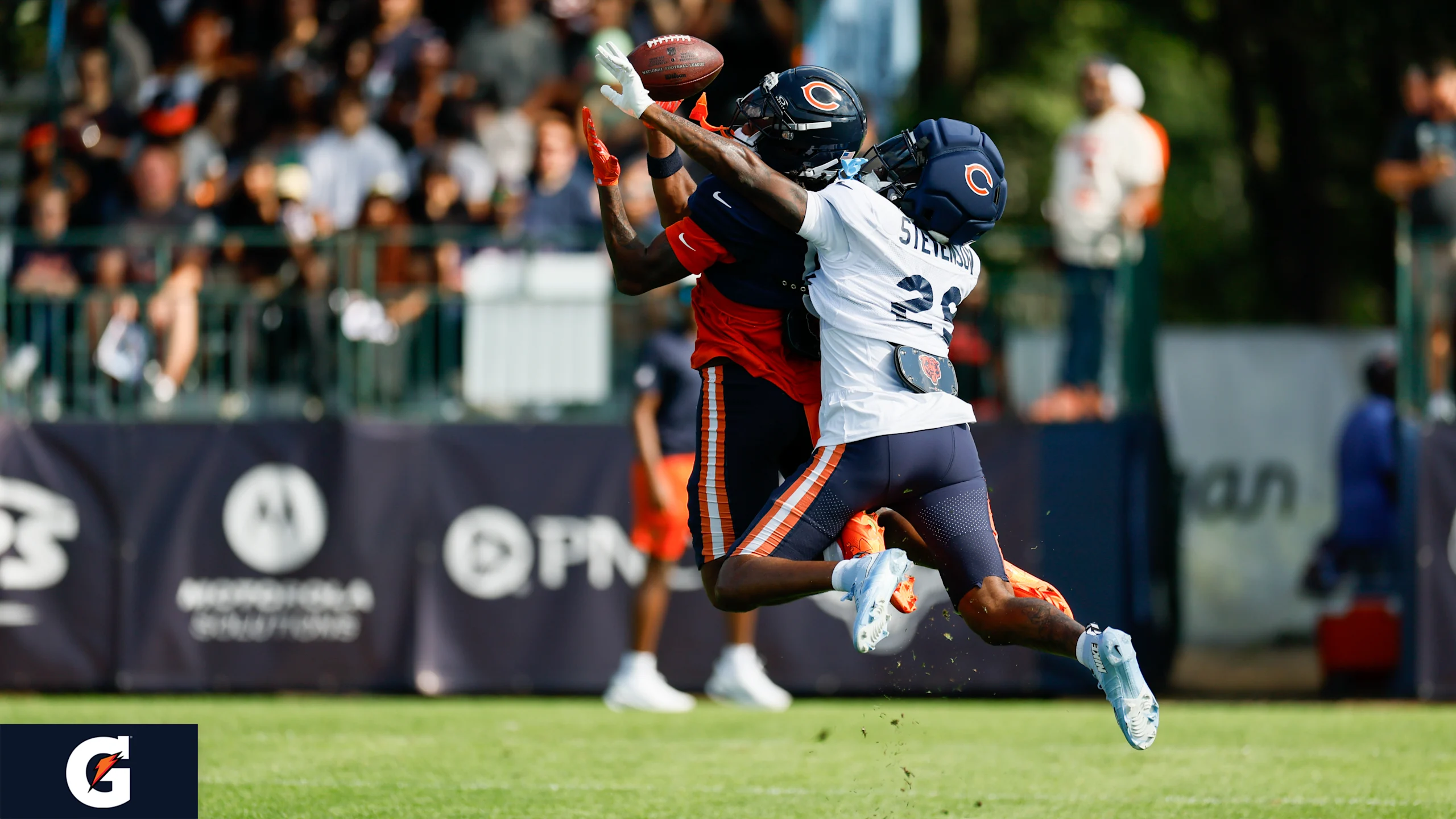 bitácora de entrenamiento desde Halas Hall